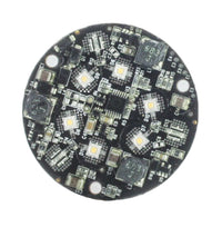 FX 6LEDULKIT replacement kit components laid out: 6-LED board, reflector, 20° diffuser, amber/green/blue filters, and mounting screws.