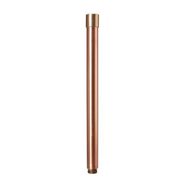 6-inch solid brass landscape lighting riser (model 6RISER) with polished brass finish and threaded twist-on connection for mounting fixtures.
