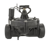 Top view of Irritrol 700-2 showing solenoid, mounting cavity, and manual internal bleed flow control access.