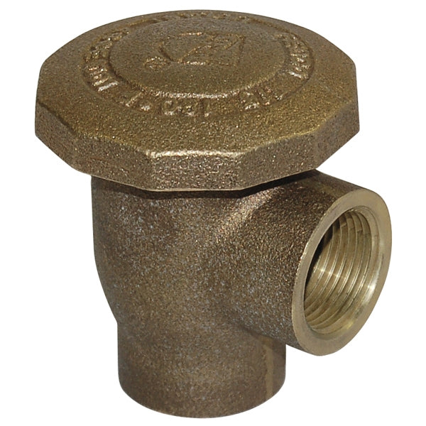 Febco 715 Series 3/4-inch Atmospheric Vacuum Breaker (AVB) bronze body showing inlet and outlet connections.