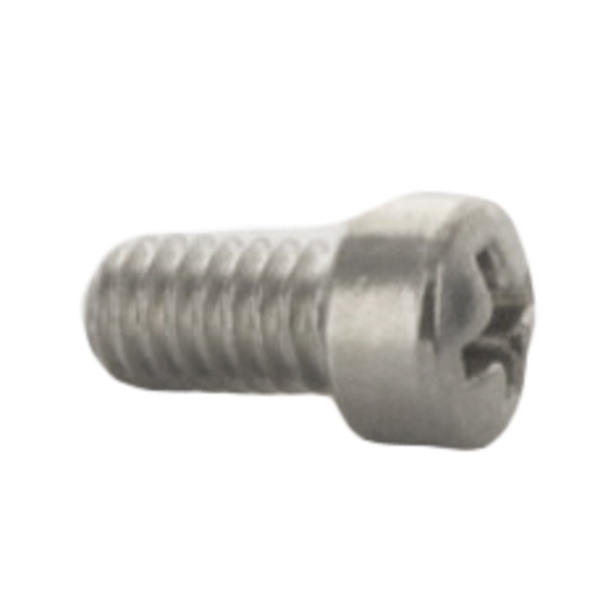 Close-up of stainless steel canopy screw 721-11 (8-32 x 5/16), showing head profile and threading for Wilkins 720A replacement.