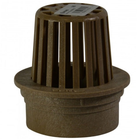 NDS 74S 3" Atrium Drain Grate — Sand, Fits 3" Pipe (9.4 sq in)