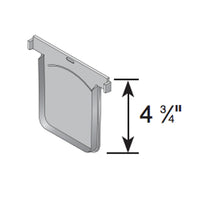 Angled close-up of NDS 812 5 in. Pro Series PVC end cap (light gray) highlighting solvent-weld lip and outlet.