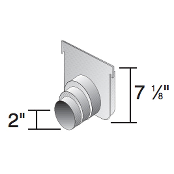 NDS 8 in Pro Series Deep Profile End Cap — Light Gray