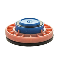 Close-up of Toro 1.5-inch replacement diaphragm kit showing the diaphragm assembly and support diaphragm laid flat on a white background for inspection.