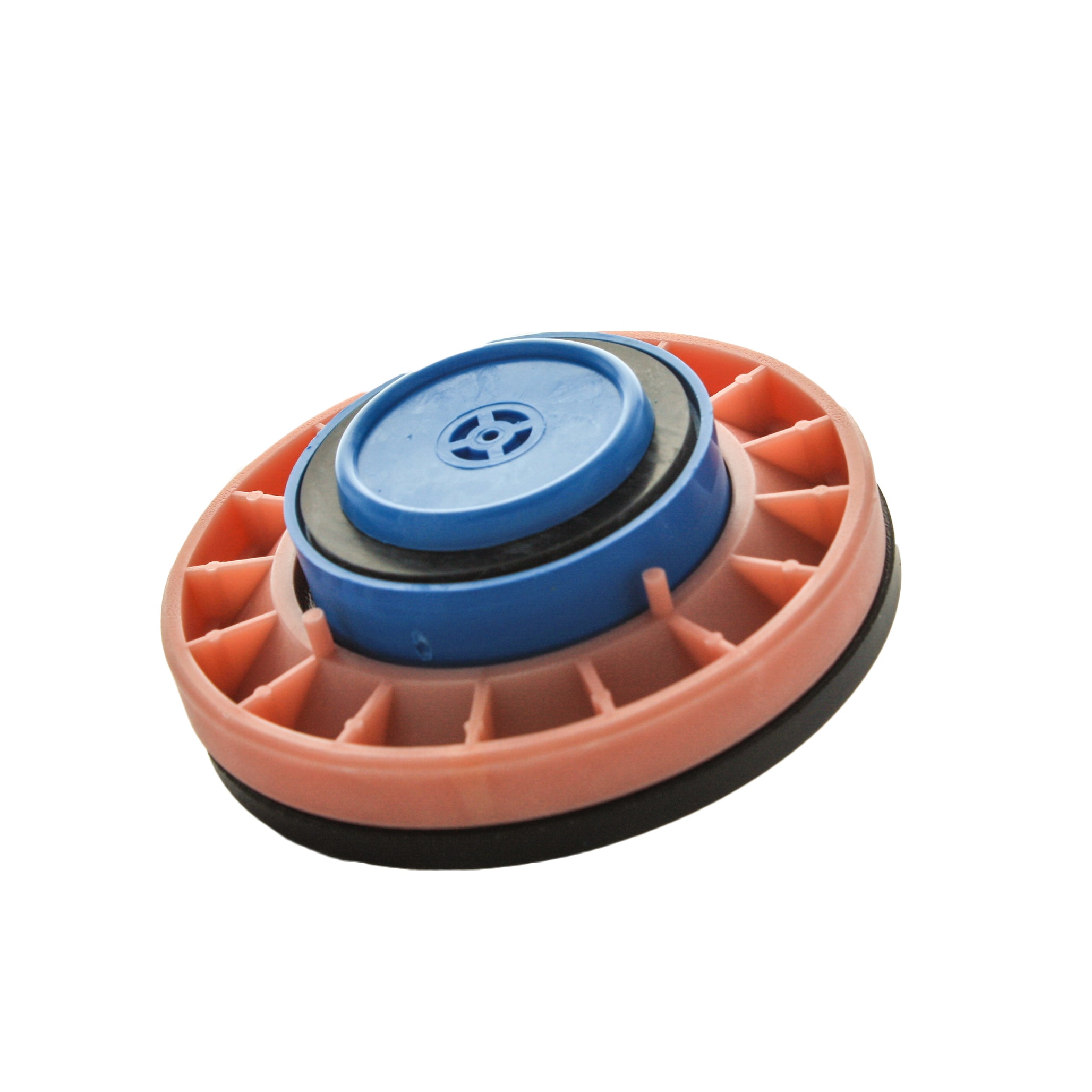 Top-down view of Toro 89-0817 diaphragm kit components, showing the primary diaphragm and support piece clearly arranged on a neutral background.