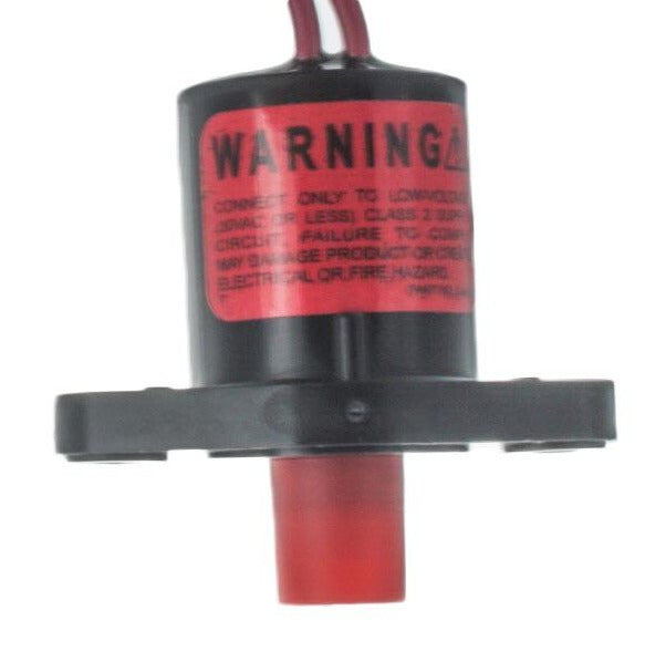 Front view of Toro 89-0878 24V replacement solenoid assembly showing coil housing, connector and plunger components on white background (clear view).