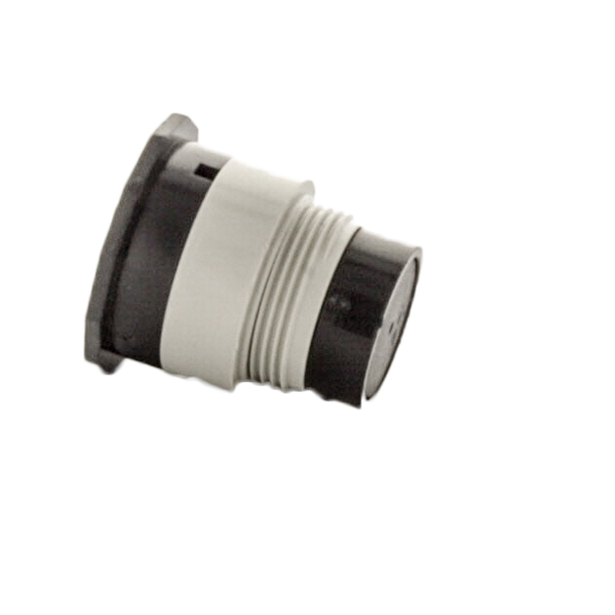 Side angle of Toro SB-90-PC2 bubbler nozzle highlighting green base, black top and 2' radius profile for shrub and groundcover irrigation applications.