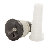 Toro 570 MPR stream bubbler nozzle (89-7875) with visible 1/2" male thread and compact body, photographed on a clean white surface for product detail.