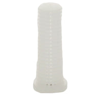 Front view of white plastic regular-mesh riser screen, Toro part 9-5112, for 570Z series pop-up spray heads on white background.