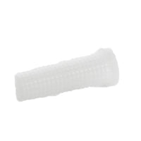 Angled side view of white plastic riser screen, part 9-5112, illustrating depth and fit for Toro 570Z pop-up nozzle assemblies.