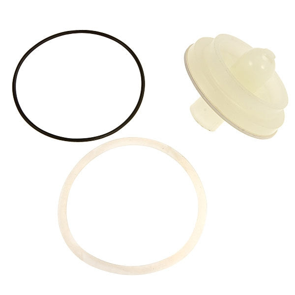 Front view of Febco 901-550 repair kit for Series 710/715, 1-1/4 inch — replacement poppet, O-ring and washer included.