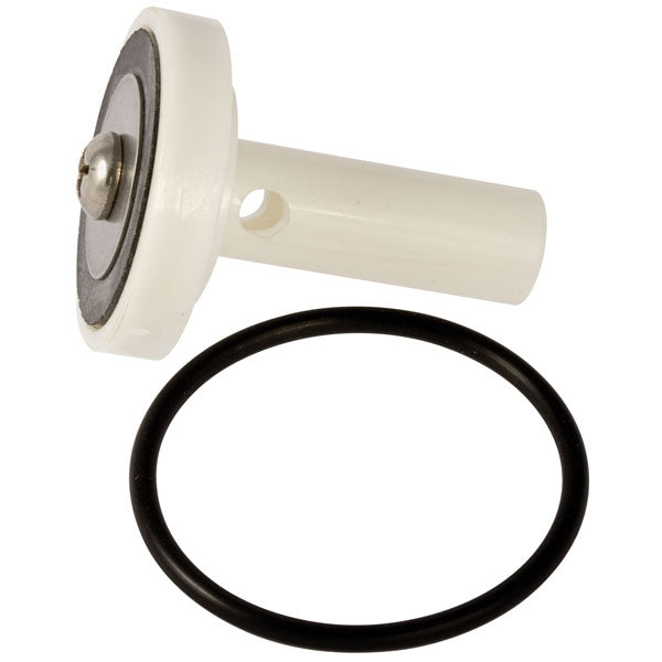 Photo of Febco 905-044 replacement check poppet assembly for 805Y and 825Y reduced-pressure backflow units, on a white background showing metal components and O-ring.
