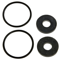 Photo of Febco 905-053 check rubber kit showing replacement rubber check discs and cover O-rings for 1.5" and 2" valves.
