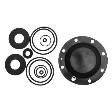 Febco 905-112 complete rubber kit for 825Y RPZ (1.5–2") showing check discs, O-rings and relief diaphragm on white background.