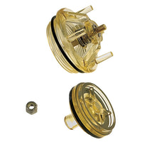 Close-up of Febco 905-211 bonnet and poppet repair kit for Model 765 pressure vacuum breaker, showing bonnet, poppet and O-rings; fits 1/2 and 3/4 inch models.