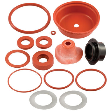 Febco 905-355 rubber kit for Series 860/880 (1/2"-3/4"), showing packaged O-rings, diaphragms, seat discs and slip rings.