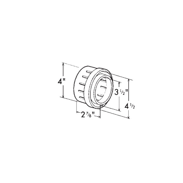 NDS 933 Adapter Bushing for 4-inch Sewer & Drain Pipe