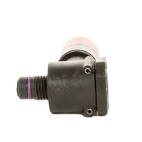 Side profile of Hunter Accu-Sync showing compact length of approximately 4.5 inches and installation-ready threaded fitting for Hunter valves.