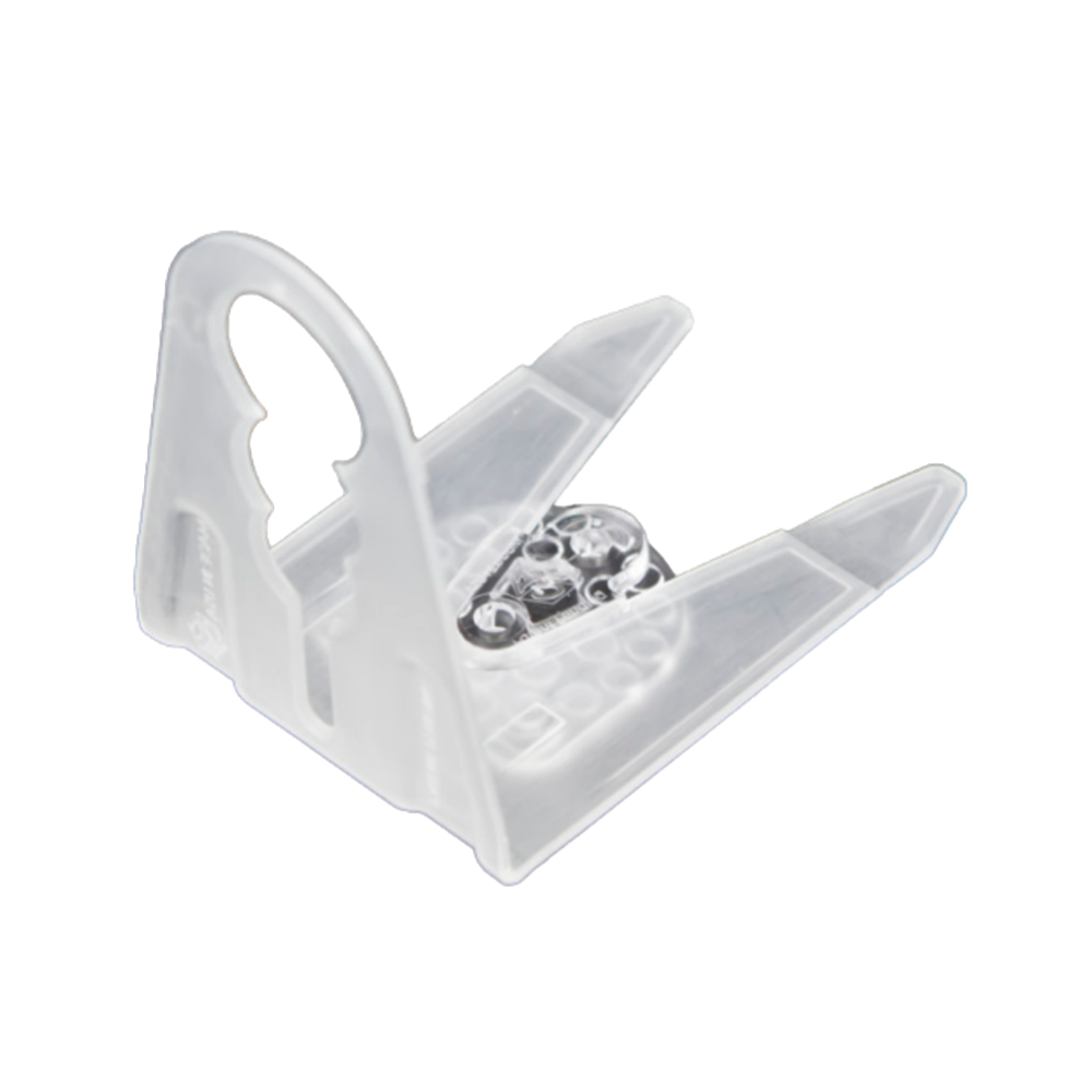 American Lighting shingle tab clip in high-quality resin showing socket opening and clip profile; sold in cases of 500.