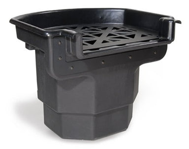 Atlantic Water Gardens BF1900 Big Bahama FilterFall 19-inch spillway, molded polyethylene body, removable top grate and liner flange on white background