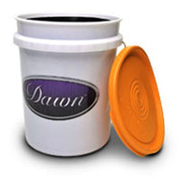Dawn BO111 bucket organizer in high-impact plastic, heavy-duty handle visible, three nesting trays shown on white background.