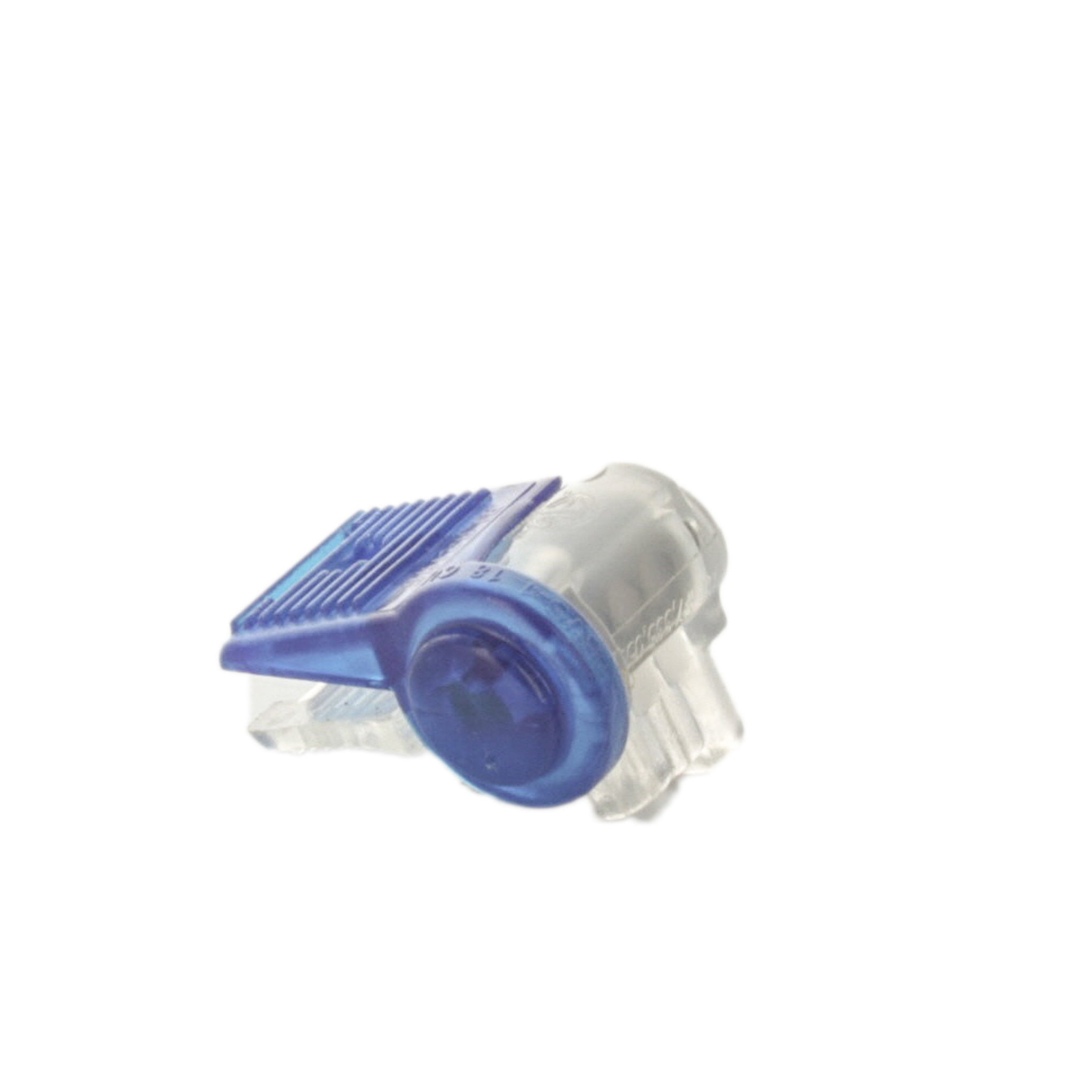 Close-up of Blazing BVS-1 connector showing silicone-filled cavity and clear housing to inspect wire placement and confirm a watertight seal.