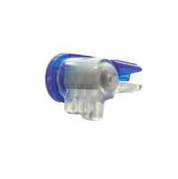 Packaged Blazing BVS-1 blue and clear waterproof wire connector highlighting compact size and durable snap-closure design for outdoor splices.