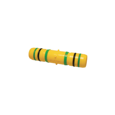 Front view of Blazing BLZ 1429-010 1-inch standard insert coupler for 1" NSF poly pipe connections, showing insertion profile and body.