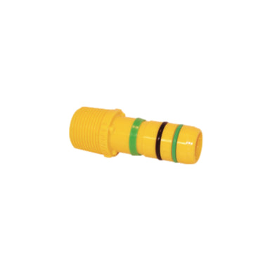 Blazing BLZ 1436-010 1" insert x 1" MPT male adapter, fast-fitting irrigation adapter for 1" NSF poly pipe.