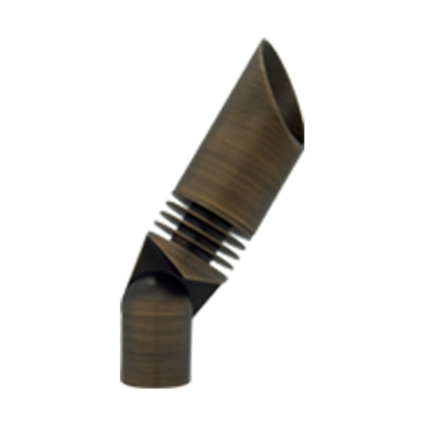 FX CC LED Up Light - 3LED Long Shield, Antique Bronze
