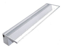 Front view of Atlantic Water Gardens CF36SW Colorfalls 36" SOL White LED spillway showing the 5" lip, integrated LED strip and low-profile stainless housing.