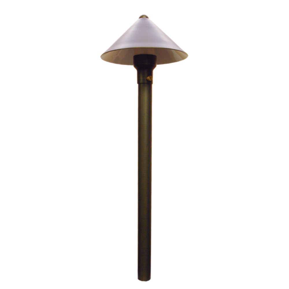 Unique Chancellor 12V Path Light - Weathered Brass, 3000K LED