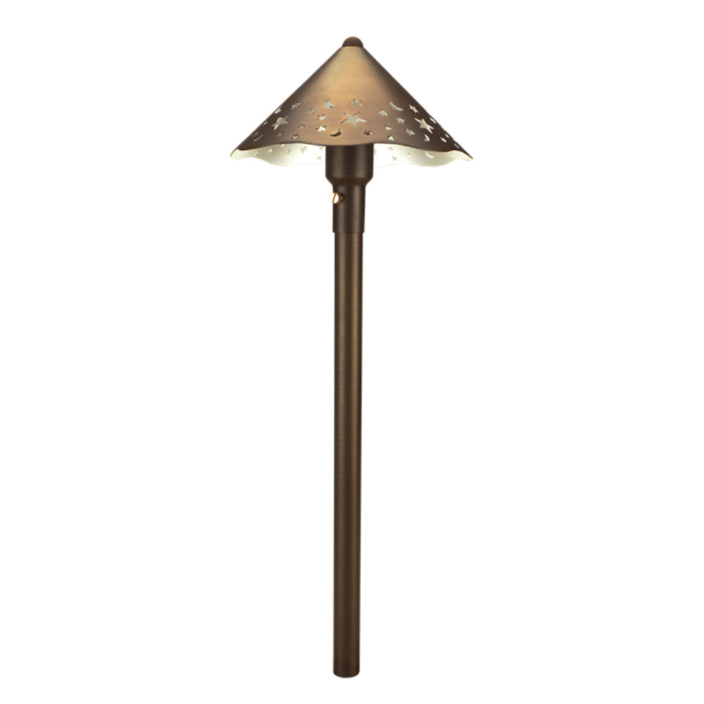 Unique Constellation Path Light - Weathered Brass (No Lamp)