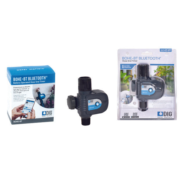 DIG BOHE-BT Bluetooth Hose End Timer — App-Controlled, IP64