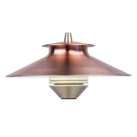 Copper DelMare Grande LED top assembly for landscape path light; single integrated LED, top-only component.