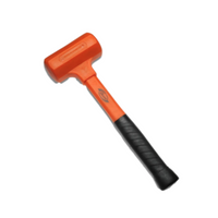 Orange and black Dawn KwikTools DBH15 dead blow hammer (1.5 lb) shown on white background, side profile view.