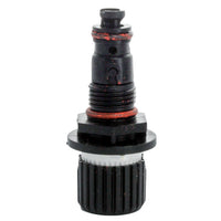 Front view of Toro EZR-100 EZReg pressure regulator module attached to a valve body, showing the regulator assembly and connection points.