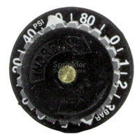 Angled view of Toro EZR-100 pressure regulator module with visible adjustment dial and valve mounting, suitable for retrofit installations.