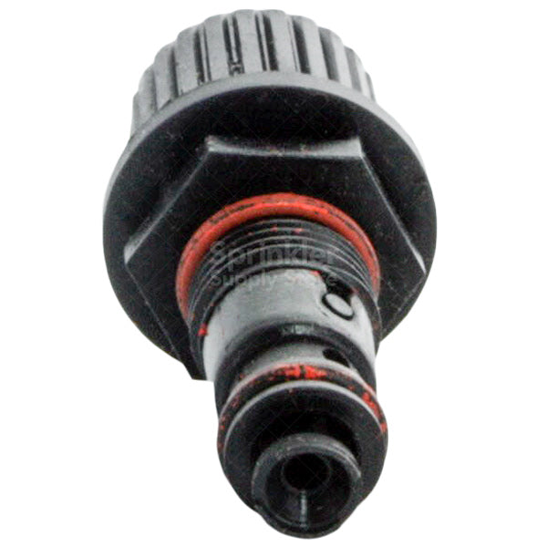 Close-up of the EOZReg adjustment dial and micro-adjustment mechanism on the Toro EZR-100 regulator module for precise pressure control.