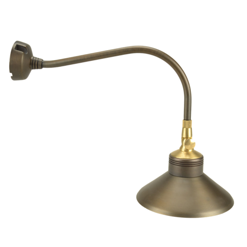 Unique Enterprise Outdoor Brass Down Light — Weathered Brass