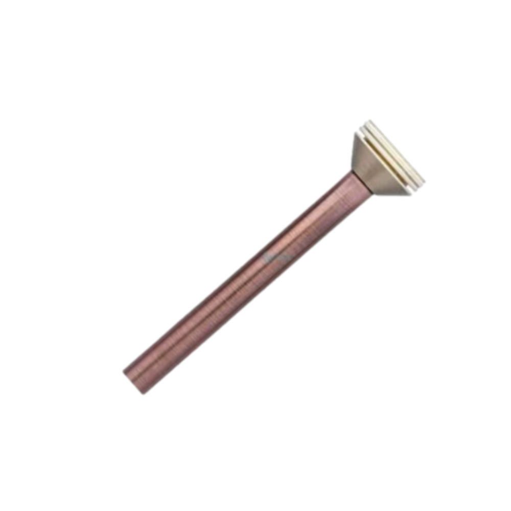 FX Grande Luxor 18-inch copper 3-LED riser, natural copper finish showing top assembly and mounting detail.