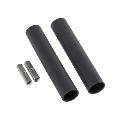 Pack of 20 FX medium adhesive-filled heat-shrink wire connectors shown with sealed tubing and metal butt splices.