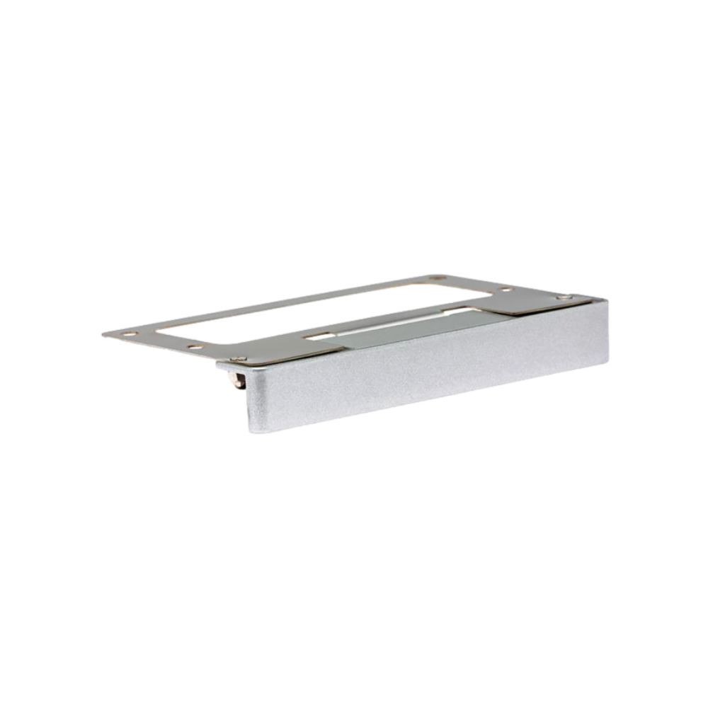 LF wall light in Silver finish showing the low-profile housing, integrated Cree LED, and suitability for discreet hardscape illumination beneath caps.