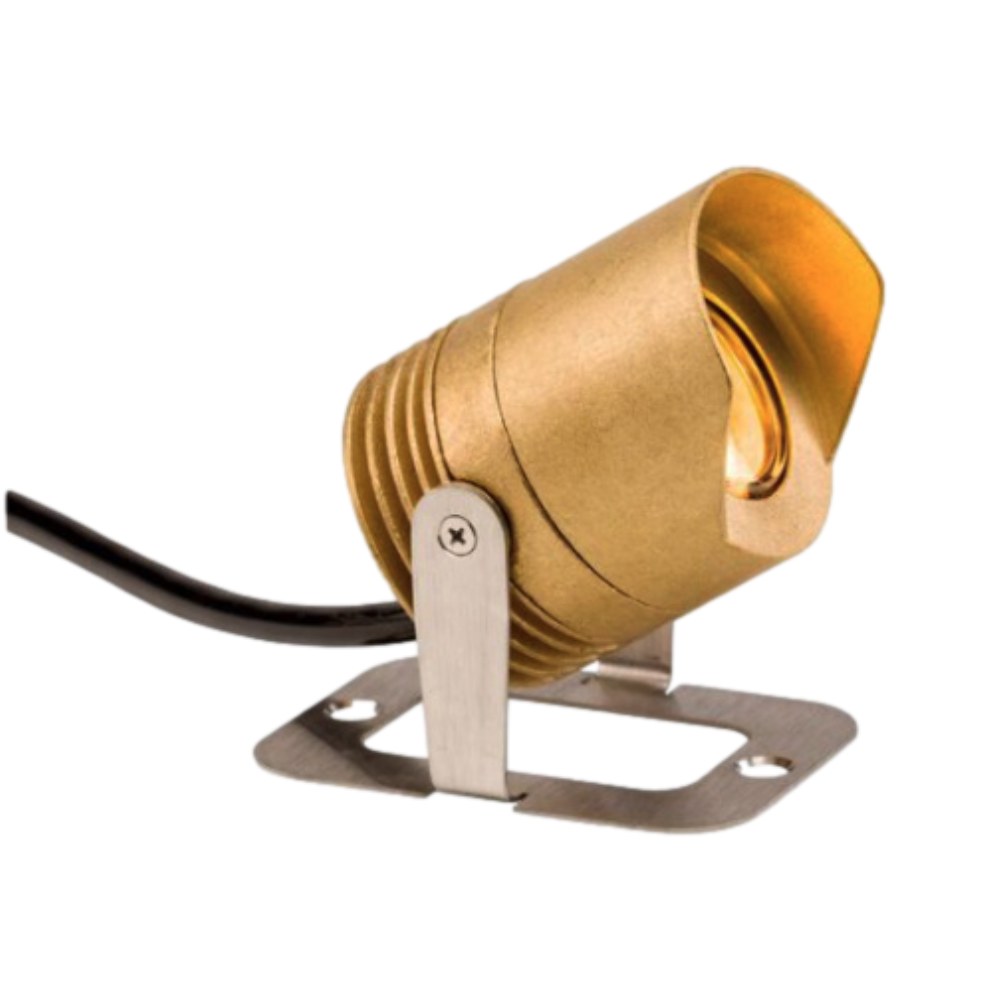 FX Luminaire LLZDCBS Brass Underwater LED Light, Die-Cast Brass