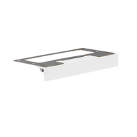 LF wall light in Flat White finish, compact under-cap hardscape fixture with integrated LED producing warm, even grazing light on masonry.