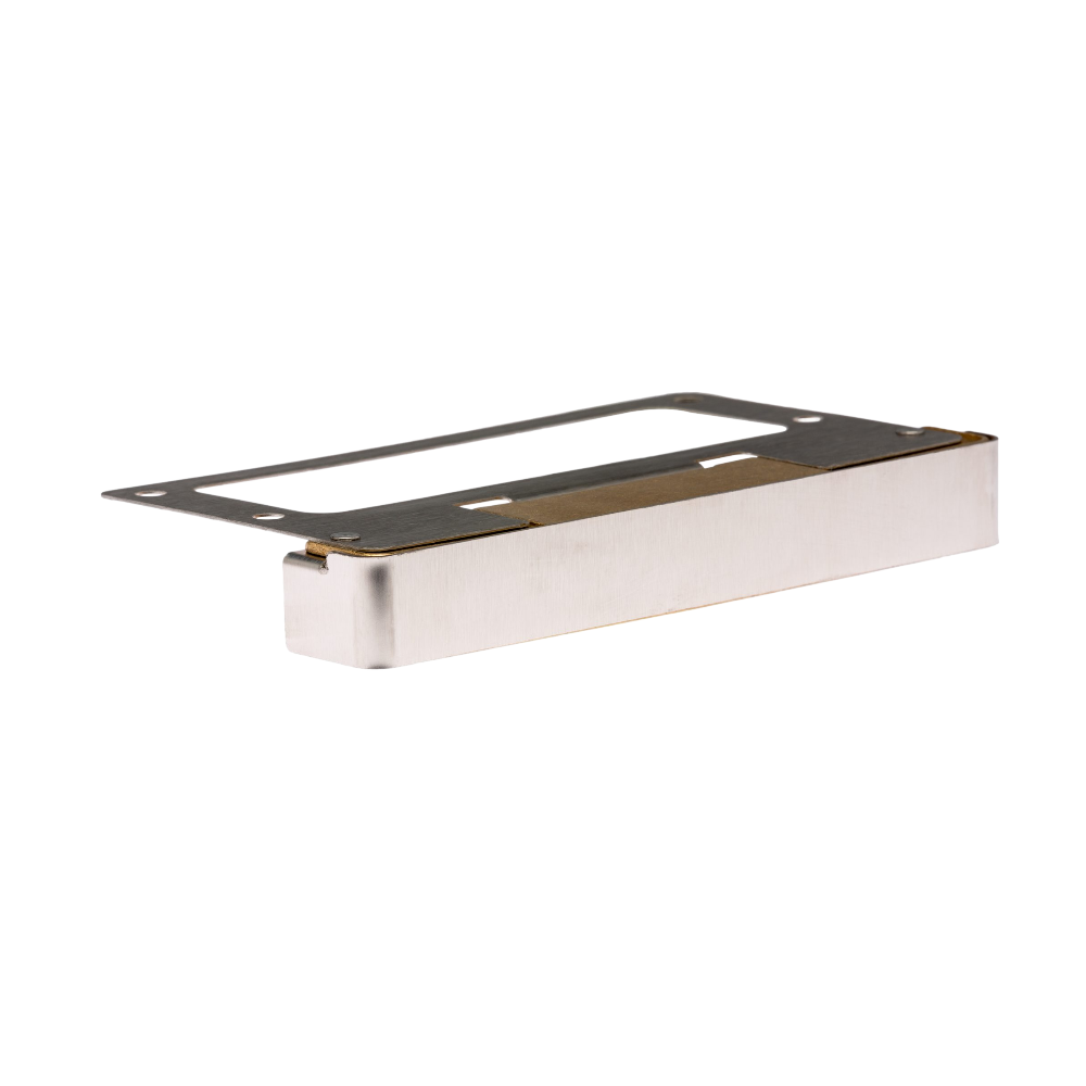LF wall light with Stainless Steel faceplate and die-cast brass housing, mounted under capstone showing corrosion-resistant metal finish and beam spread.