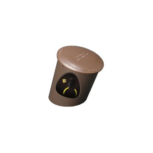 Unique GALAXYHUB wiring kit, dark brown inline fuse hub with barrel lugs and sealed caps for landscape lighting.