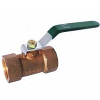 Front and angled view of HFBV6-300T 3-inch threaded brass ball valve with chrome-plated, no-lead finish and threaded connections.