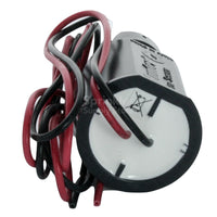 Hunter HFS Flow-Sync installed in an FCT tee showing sensor position in the pipe, impeller access and mounting cover for flow monitoring.